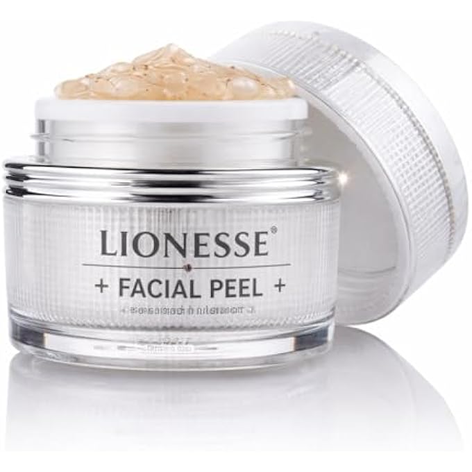 Lionesse WHITE PEARL FACIAL PEELING GEL - CONTAINS PEARL POWDER AND NUT SHELL POWDER - 2.02 FL. OZ. - Image 1